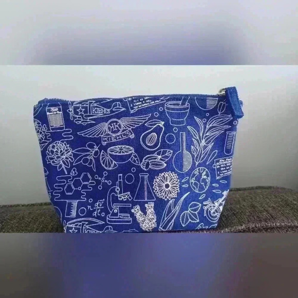 Kiehl's Canvas  Cosmetic Makeup Travel Pouch Bag Limited Edition - Picture 6 of 6